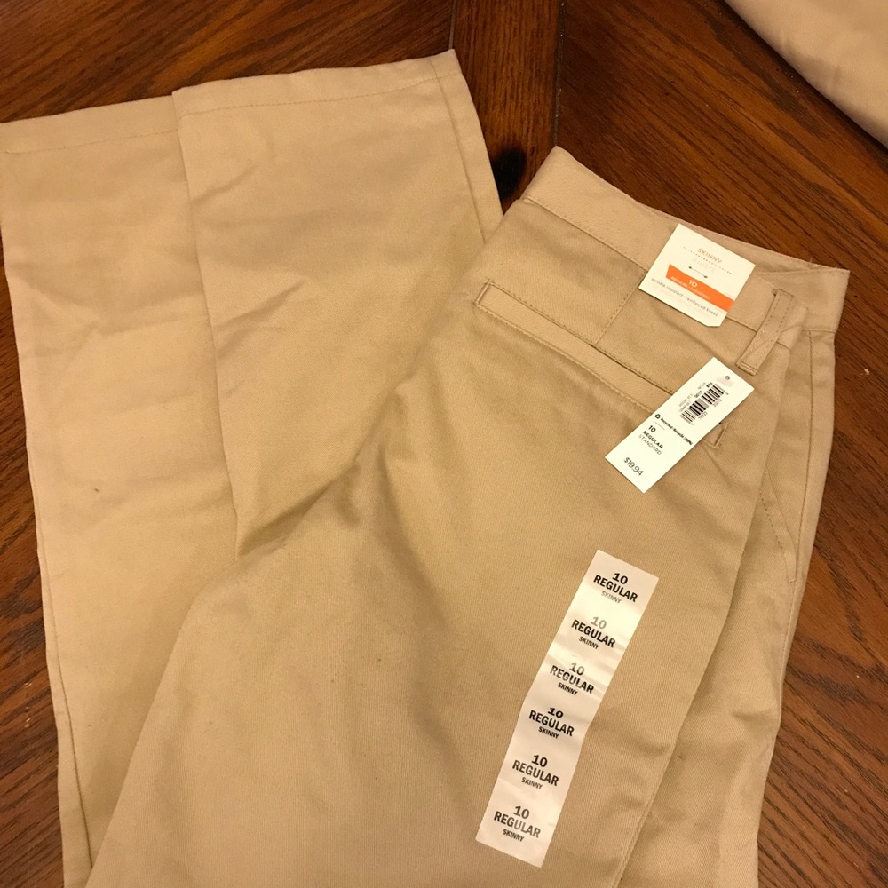 Boys khakis, old navy, size 10, regular, skinny